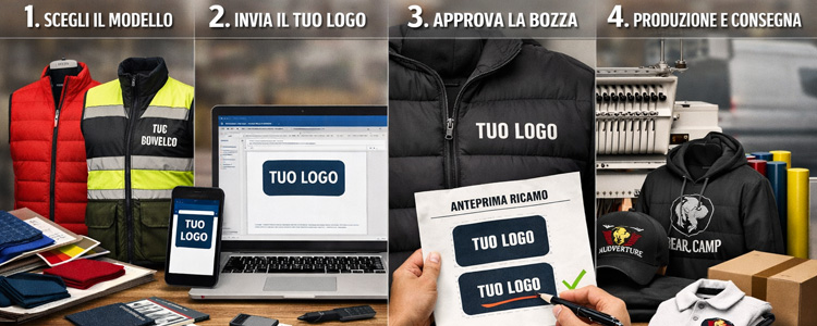 Come ordinare abbigliamento da lavoro personalizzato